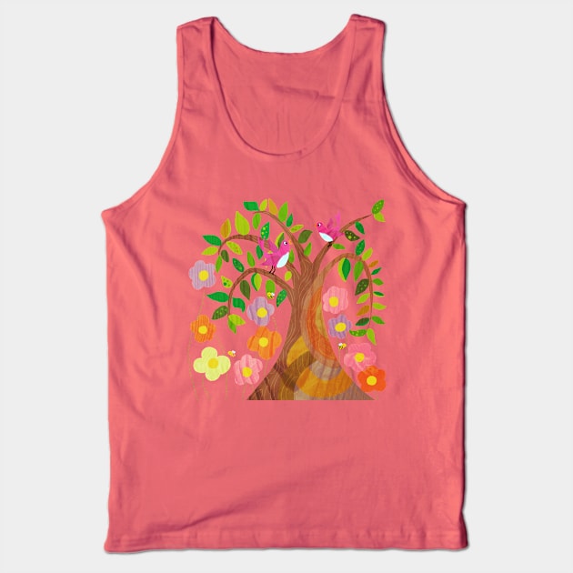 Birds and Bees and Flowers and Trees Tank Top by LittleBunnySunshine